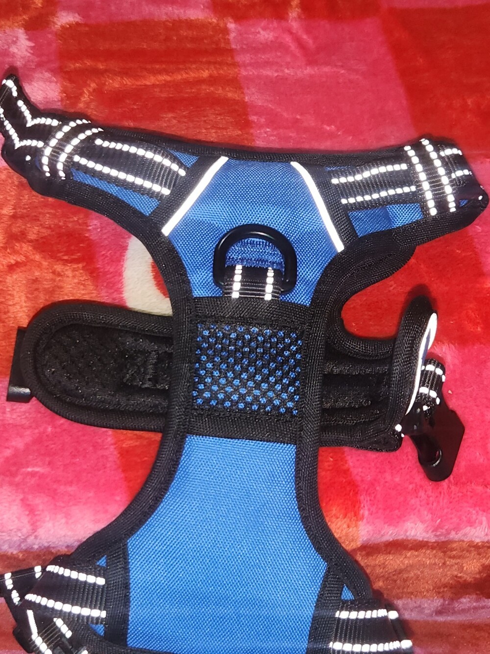 PHOEPET No Pull Dog Harness Size Small Blue Reflective Adjustable Vest with Hand